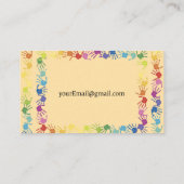 シンプルベビーシッター名刺 名刺 (裏面)