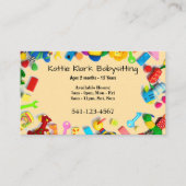 シンプルベビーシッター名刺 名刺 (正面)