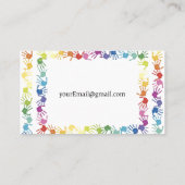 シンプルベビーシッター名刺 名刺 (裏面)