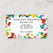 シンプルベビーシッター名刺 名刺 (正面)