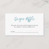 シンプルベビーシャワーおむつラッフルエンクロージャー エンクロージャーカード (正面)