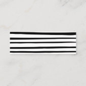 シンプルベビーシャワーレジストリカード スキニー名刺 (裏面)