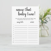 シンプルベビーチューニングの名前 |白黒ゲーム 招待状 (スタンド正面)