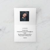シンプルベビー写真サンキューカード サンキューカード (内部)
