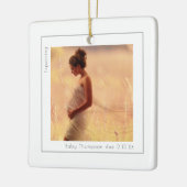 シンプルベビー期日の予定 セラミックオーナメント (左)