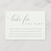 シンプルベビー用Script白黒ブック エンクロージャーカード (正面)