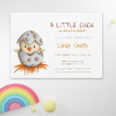 シンプルベビー男女兼用バードハッチングファーム 招待状