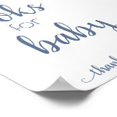 シンプルベビー簿 | Dusty Blueブックドロップオフ ポスター (角)