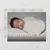 シンプルベビー誕生写真発表葉書 シーズンポストカード (正面/裏面)
