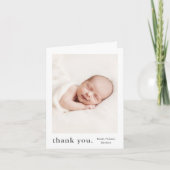 シンプルベビー サンキューカード (正面)
