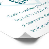 シンプルベビー | ティール（緑がかった色）グリーンシャワーゲーム ポスター (角)