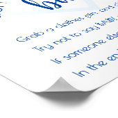 シンプルベビー | 明るい青のシャワーゲーム ポスター (角)