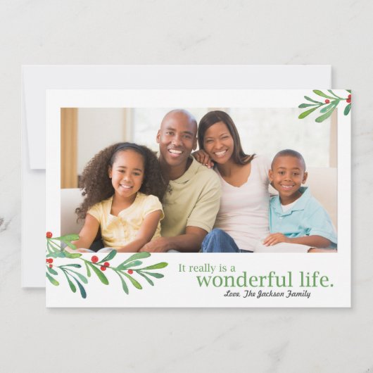 シンプルベリースワンダフルライフ1フォト | シーズンカード (正面)