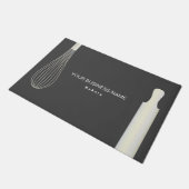 シンプルベーカリーモダンパティシエベーキング事業 ドアマット (アングル)