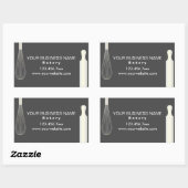 シンプルベーカリーモダンベーキングラベル 長方形シール (シート)