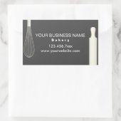 シンプルベーカリーモダンベーキングラベル 長方形シール (バッグ)