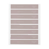 シンプルベージュとタモダンーペ結婚中止 ラップアラウンドラベル (シート)