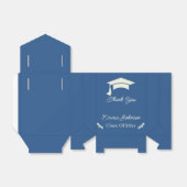 シンプルベージュとブルーカスタマイズ卒業 フェイバーボックス (折り畳みなし)