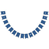 シンプルベージュと青のカスタマイズ可能な卒業 バンティングフラッグ (全)