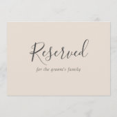 シンプルベージュエレガントウェディング予約サイン (裏面)