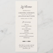 シンプルベージュエレガントスト結婚スクリプト式 プログラム (正面)