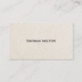 シンプルベージュエレガントダンボールコンサルタント 名刺 (正面)