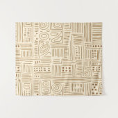 シンプルベージュジャパンディ タペストリー (正面(横))