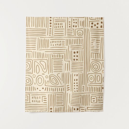 シンプルベージュジャパンディ タペストリー (正面)