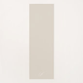 シンプルベージュニュートラルミニマルエクササイズ ヨガマット (正面)