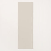 シンプルベージュニュートラルミニマルエクササイズ ヨガマット (裏面)