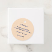 シンプルベージュパーソナライズされた結婚ズ フェイバータグ (インサイチュ)