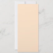 シンプルベージュパーソナライズされた結婚式招待状 セーブザデート (裏面)