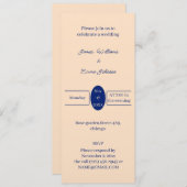 シンプルベージュパーソナライズされた結婚式招待状 セーブザデート (正面/裏面)