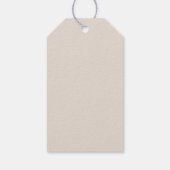 シンプルベージュブライド新郎新婦イニシャルありがとう ギフトタグ (裏面)