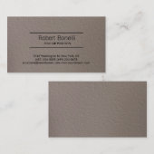 シンプルベージュプレーンモダン名刺 名刺 (正面/裏面)