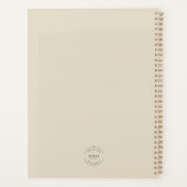 シンプルベージュミニマルカスタムリスト プランナー手帳 (裏面)