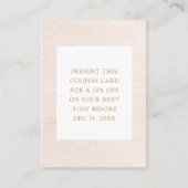 シンプルベージュモダンミニマリスト 名刺 (正面)