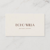 シンプルベージュモダンミニマルプロフェッショナル 名刺 (正面)