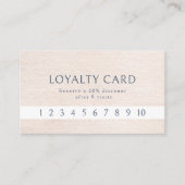 シンプルベージュモダンミニマルロイヤリティ 名刺 (正面)