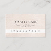 シンプルベージュモダンミニマルロイヤリティ 名刺 (正面)