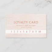 シンプルベージュモダンミニマルロイヤリティ 名刺 (正面)