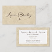 シンプルベージュ水彩名刺 名刺 (正面/裏面)