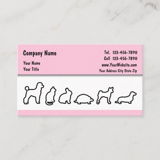 シンプルペットの名刺 名刺 (正面)