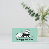シンプルペットシッターテーマ名刺 名刺 (スタンド正面)