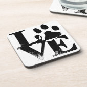 シンプルペットラブポー コースター (左側)