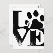 シンプルペットラブポー ポストカード (正面/裏面)