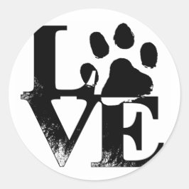 シンプルペットラブポー ラウンドシール