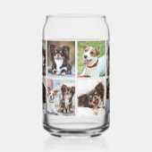 シンプルペット犬12フォトコラージュ ガラス缶 (左)