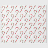 シンプルペパーミントキャンディホリデー ラッピングペーパー (フラット)