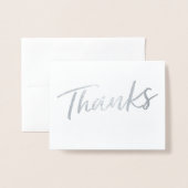 シンプルホイル感謝していカード |サンキューカード 箔カード (封筒付き正面)